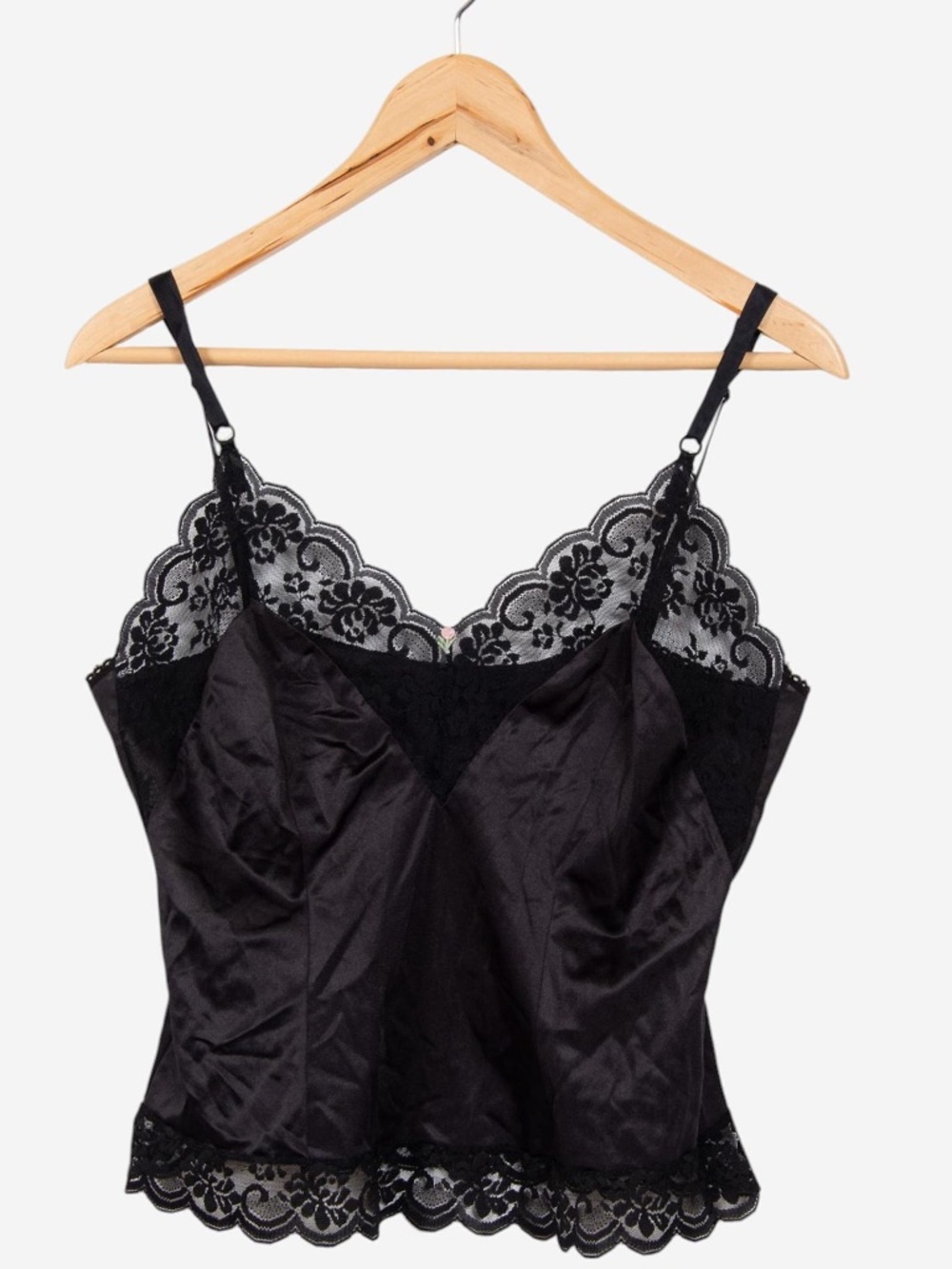 vintage 80s chantilly maidenform whimsigoth lace camisole tank size 36